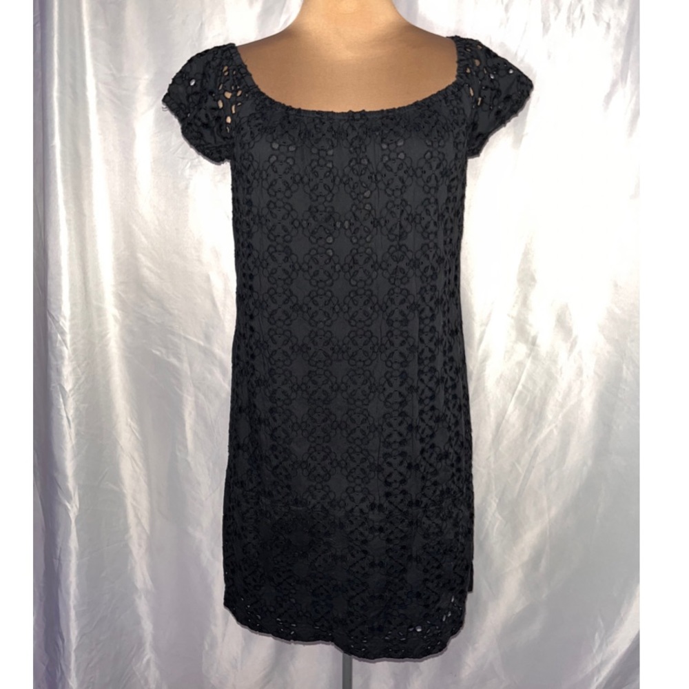 Theory - Black Lace Mini Dress